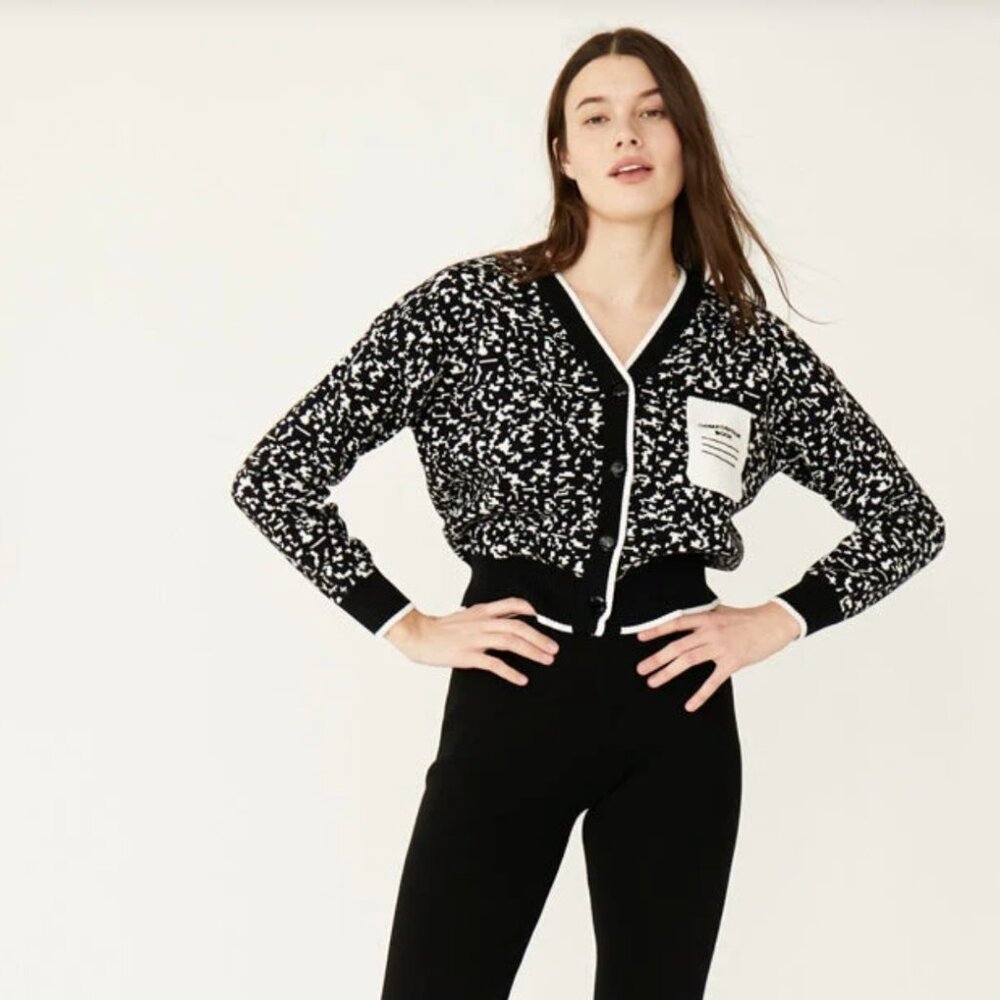 Rachel Antonoff Cashmere 'composition book' Cori cardigan.